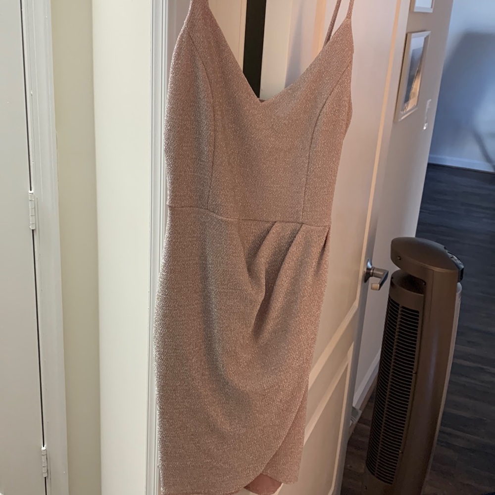 Lulu pink sparkley dress